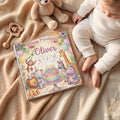Personalized 1st Birthday Safari Book — Baby Keepsake