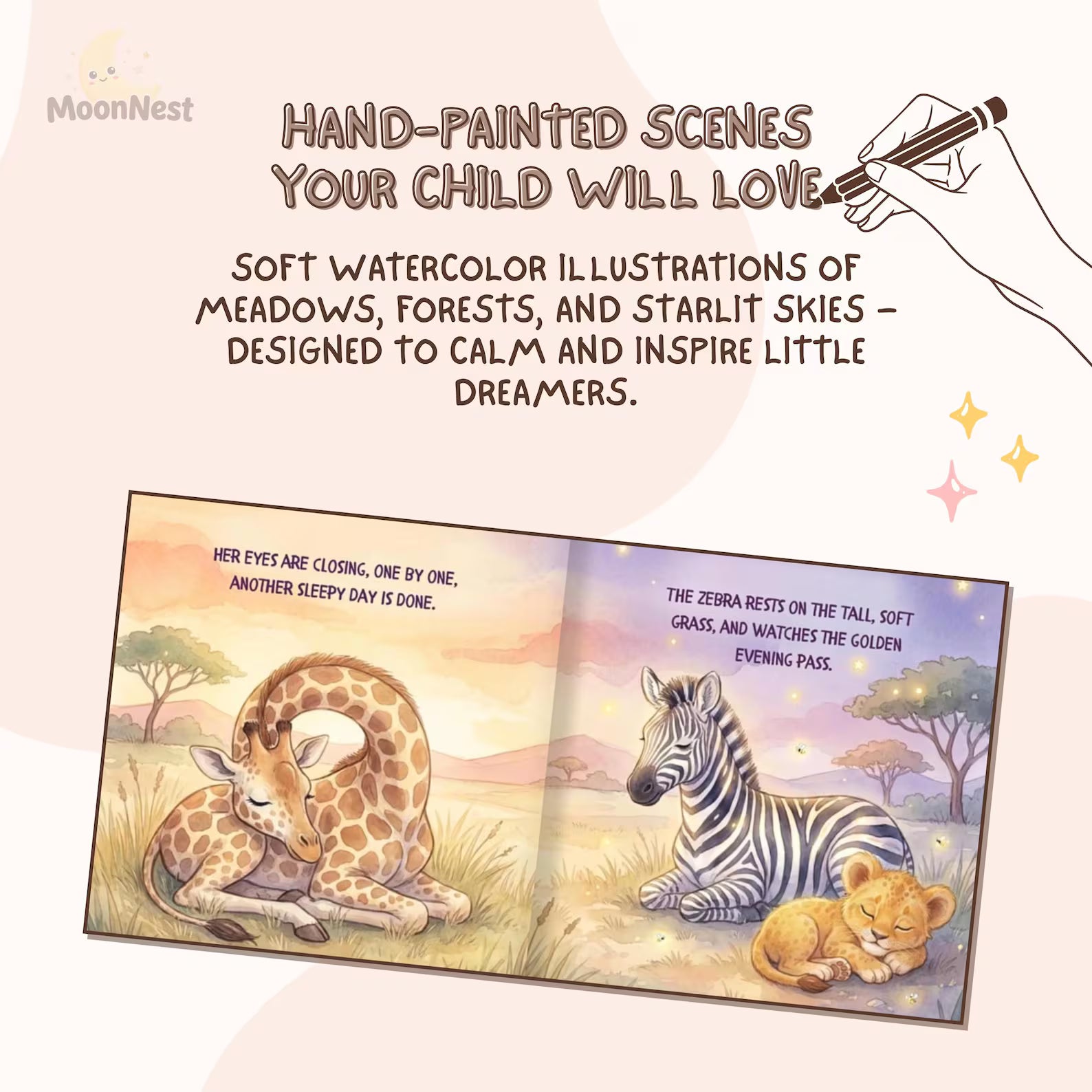 Personalized Safari Dreams Book — Bedtime Lion Cub Story