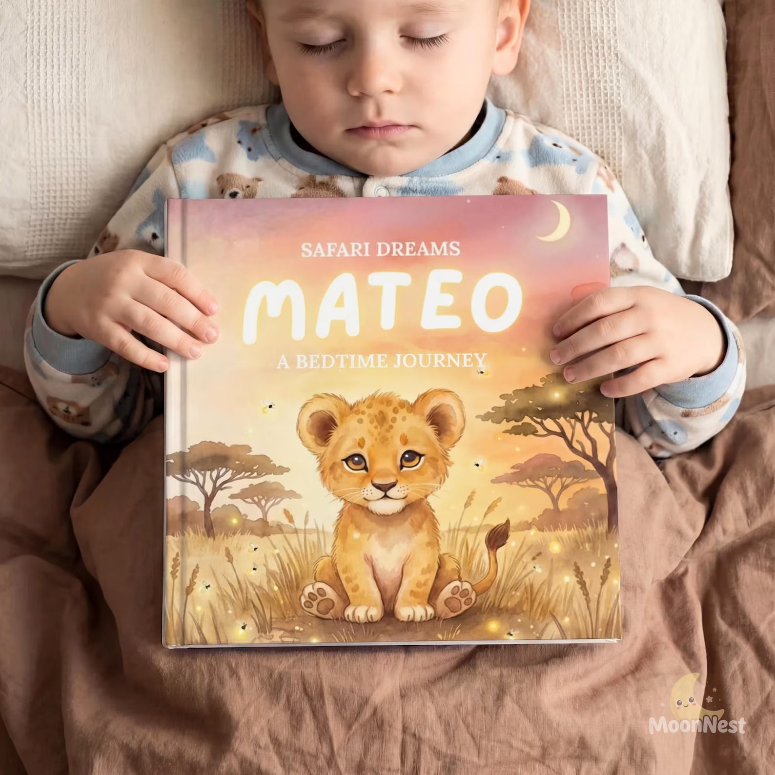 Personalized Safari Dreams Book — Bedtime Lion Cub Story