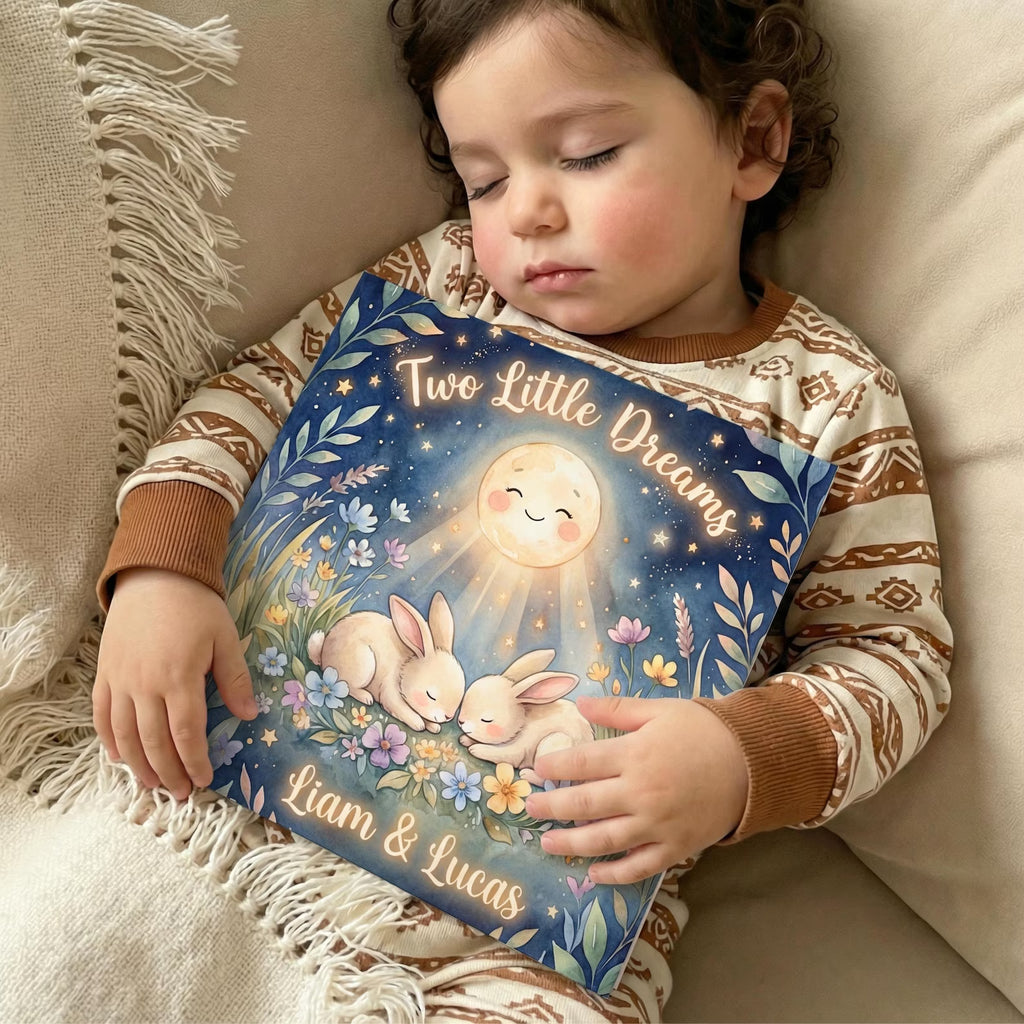 Two Little Bunnies — Personalized Twin Book