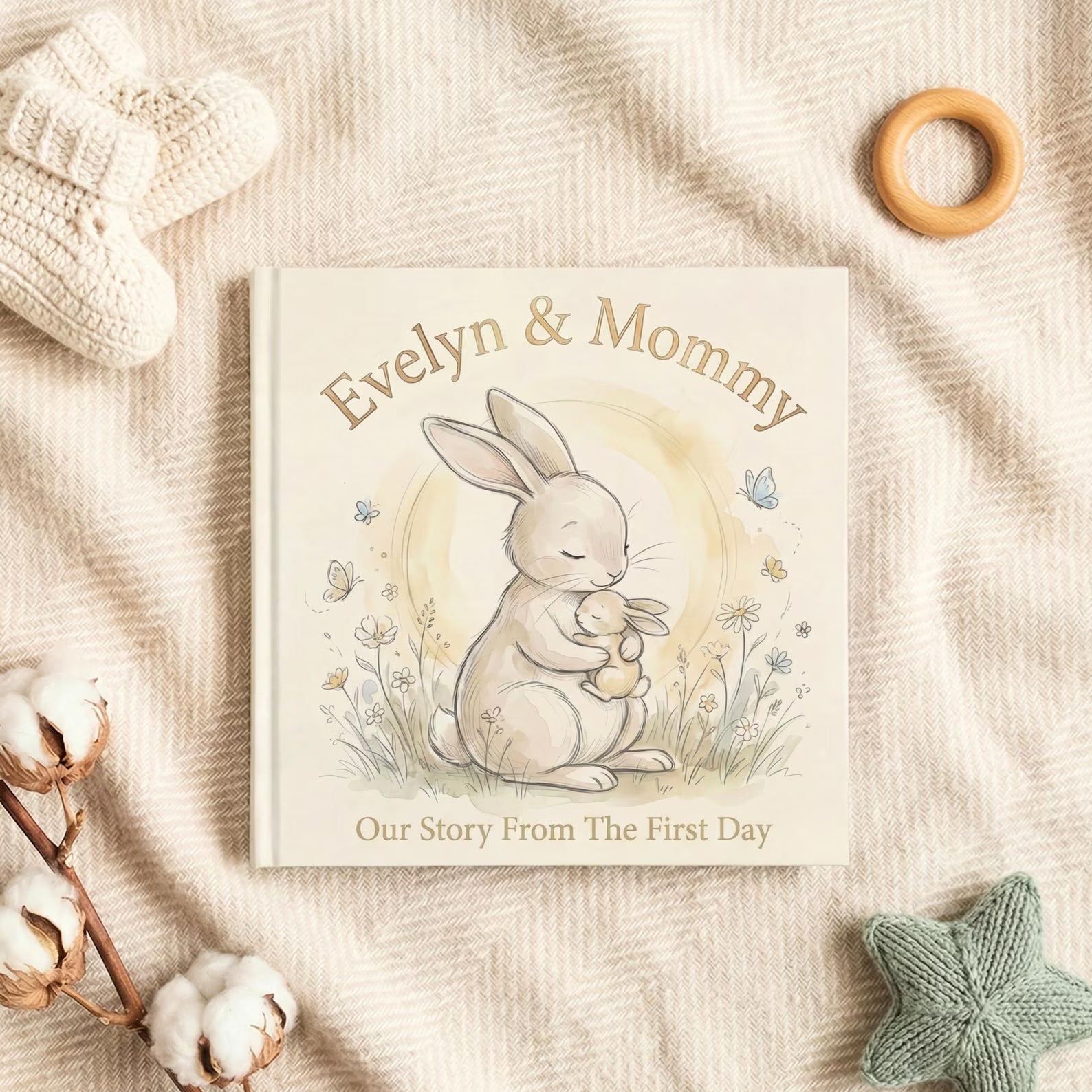 Personalized Mommy & Me Book — Our Story Bunny Keepsake