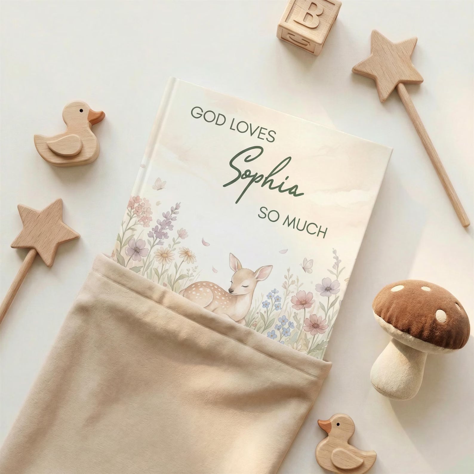Personalized Christian Bible Storybook — Bedtime Baby Gift