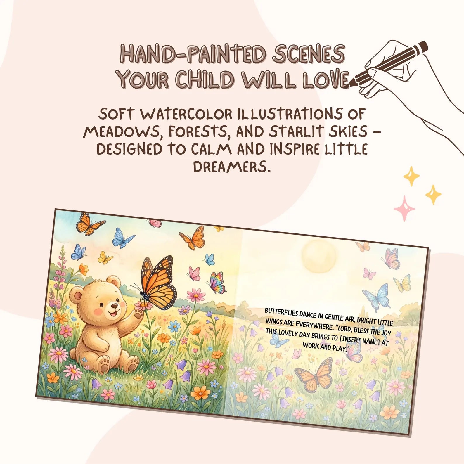Personalized Goodnight Blessings Book — God Bless You Baby Gift