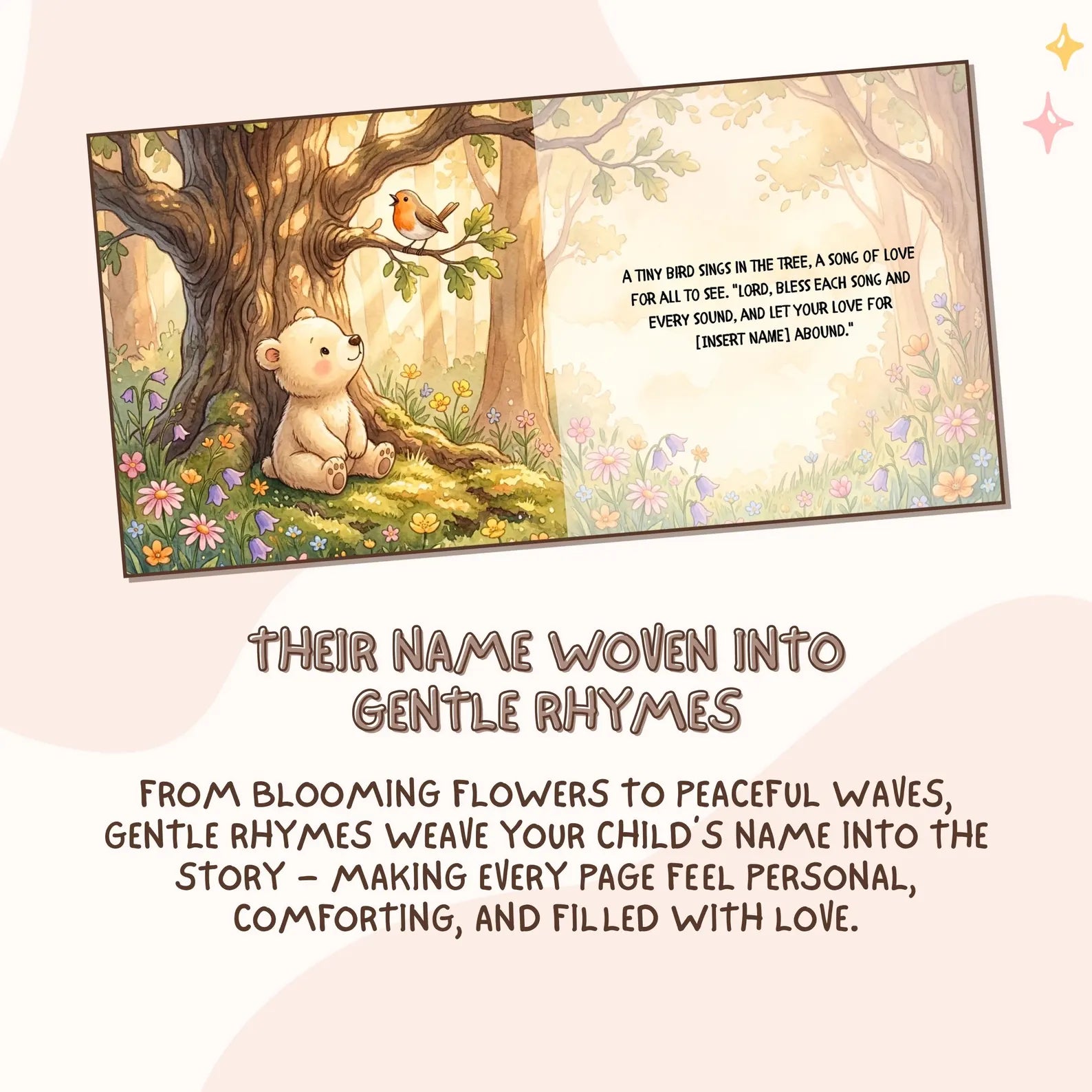 Personalized Goodnight Blessings Book — God Bless You Baby Gift