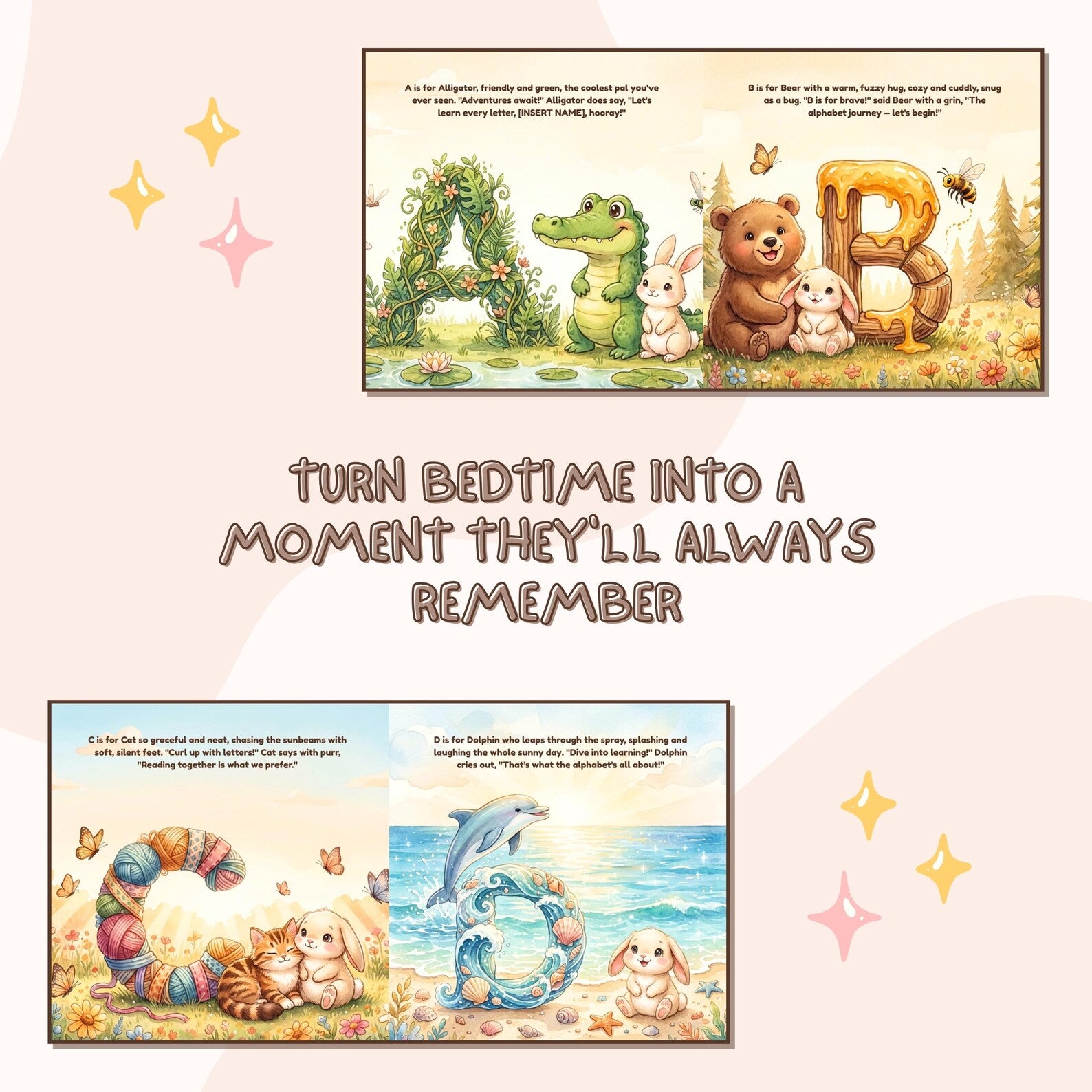 Personalized Alphabet Book for Kids — Custom ABC Story