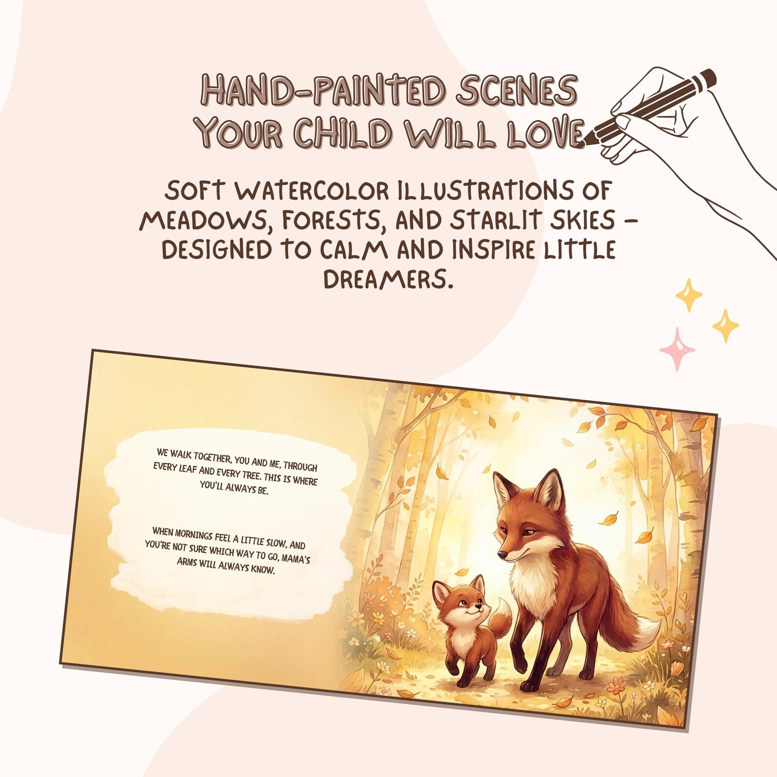 Personalized Safe Place with Mama Book — Fox Story Gift