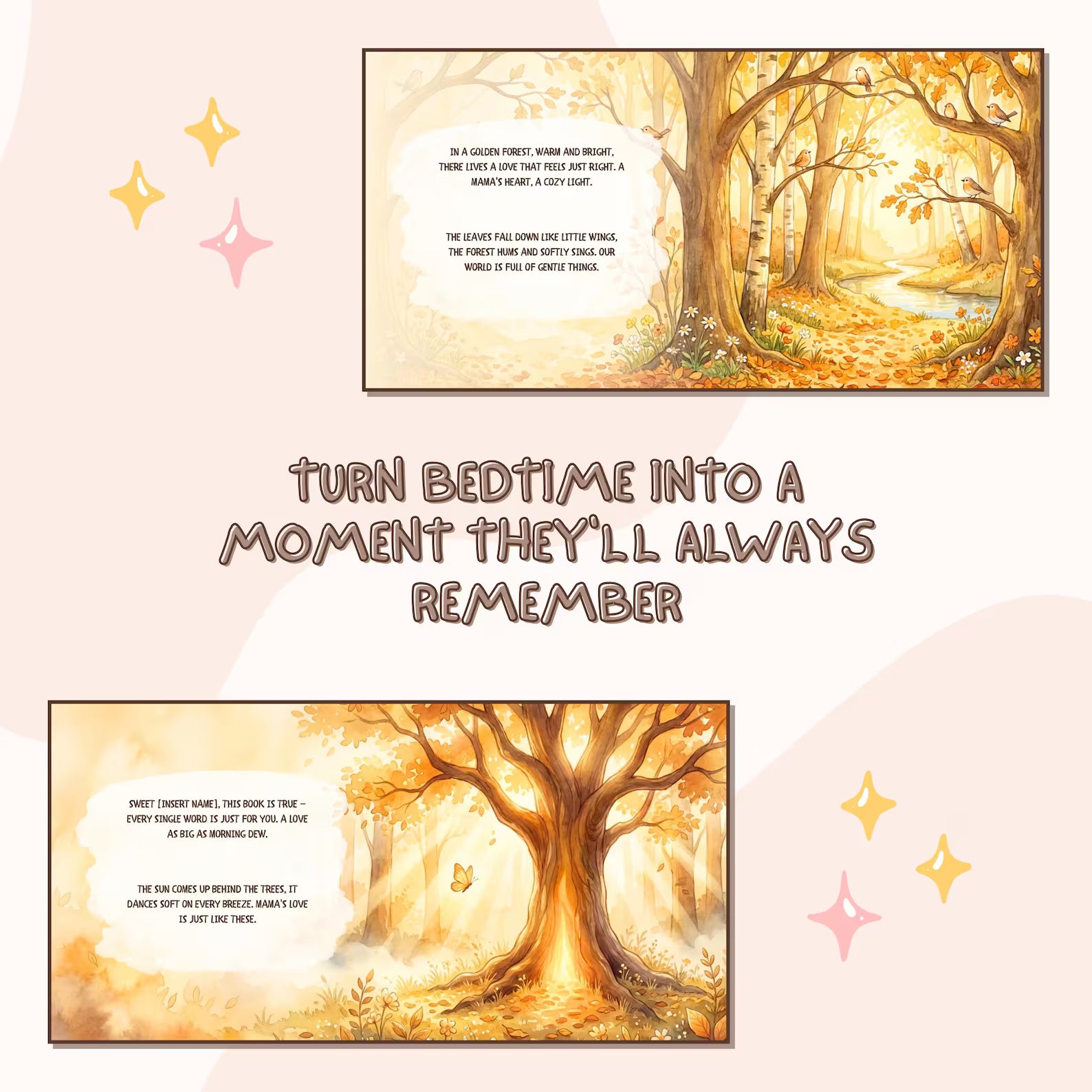 Personalized Safe Place with Mama Book — Fox Story Gift