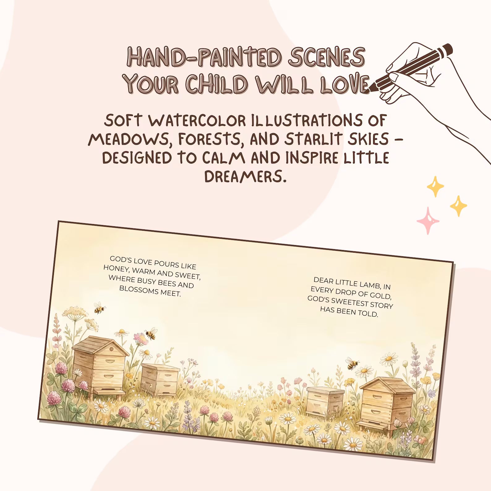 Personalized Christian Lamb Book — Naming Day Baby Gift