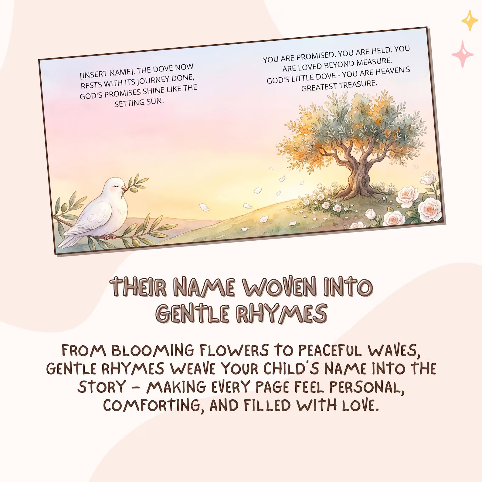 God's Promises Personalized Baby Book — Baptism Gift
