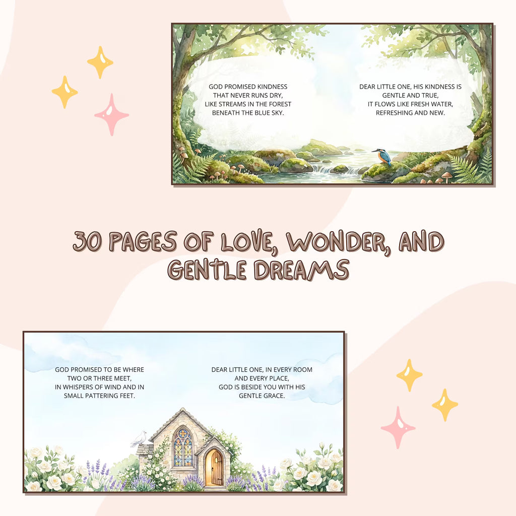 God's Promises Personalized Baby Book — Baptism Gift
