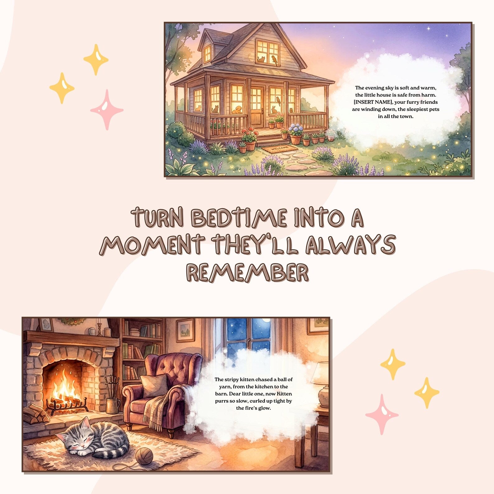 Personalized Bedtime Book — Goodnight Pets Story for Kids