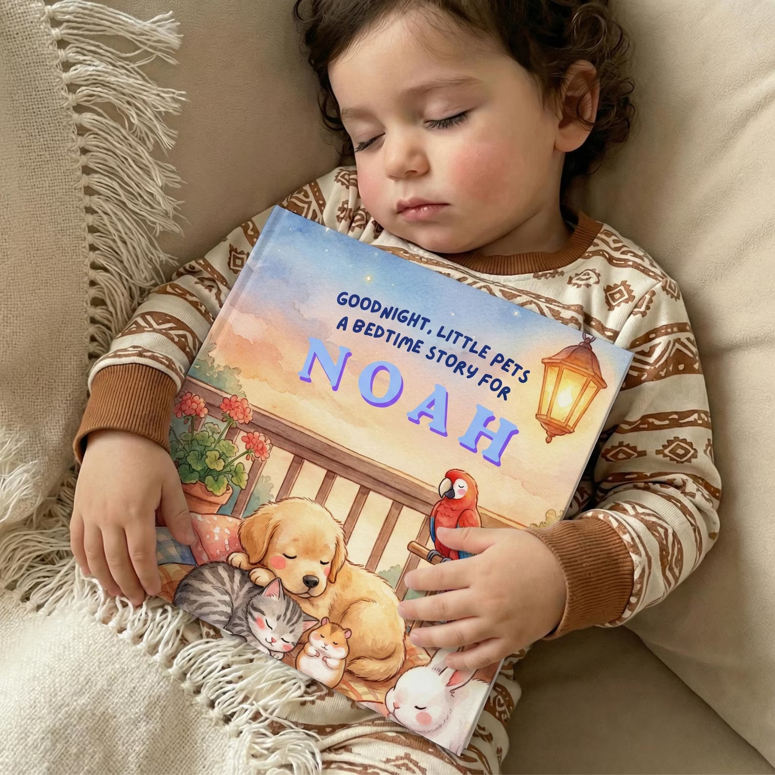 Personalized Bedtime Book — Goodnight Pets Story for Kids