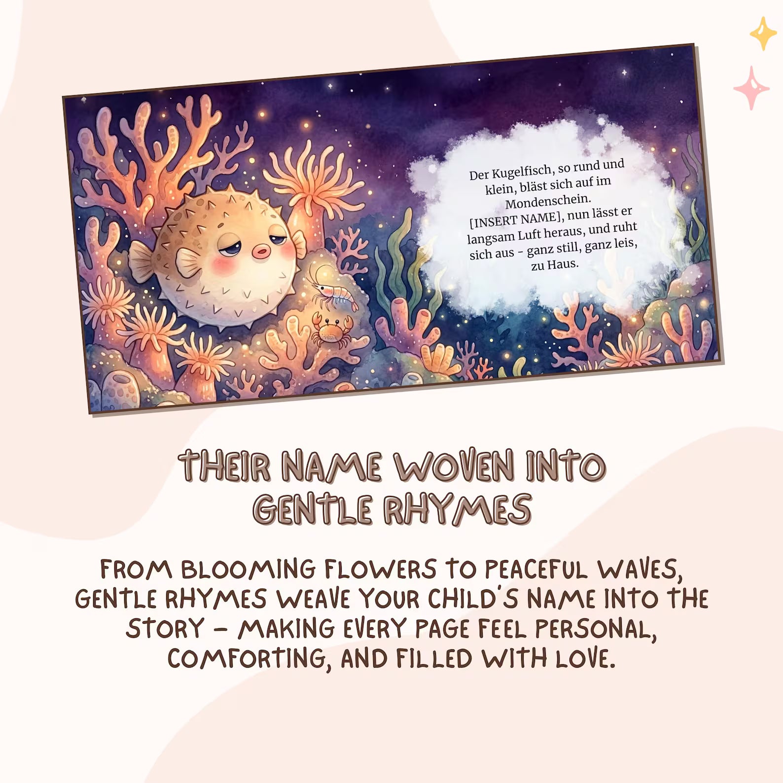 Personalized Ocean Bedtime Book — Sea Animals Story