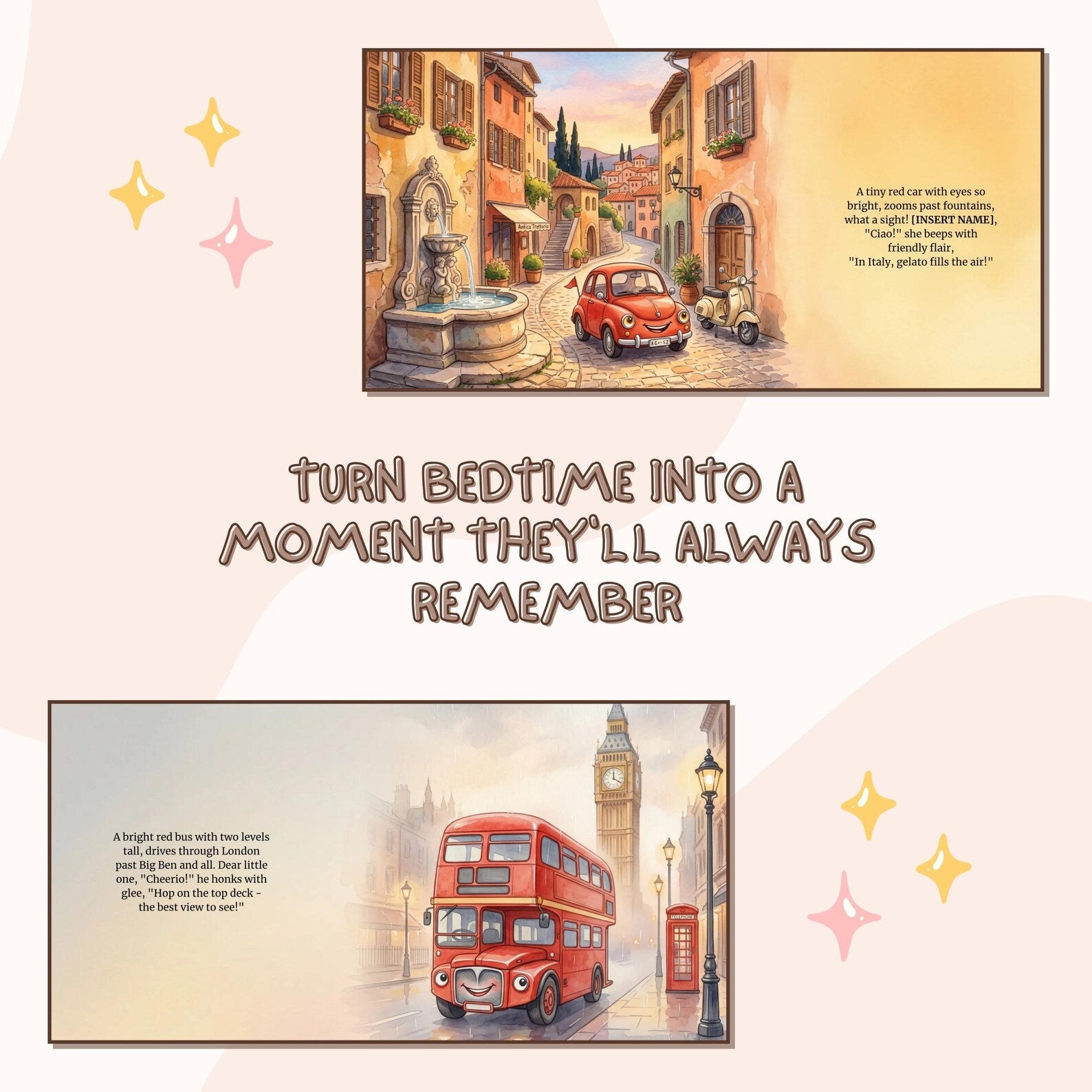 Personalized Car Adventure Book for Kids — Travel Story