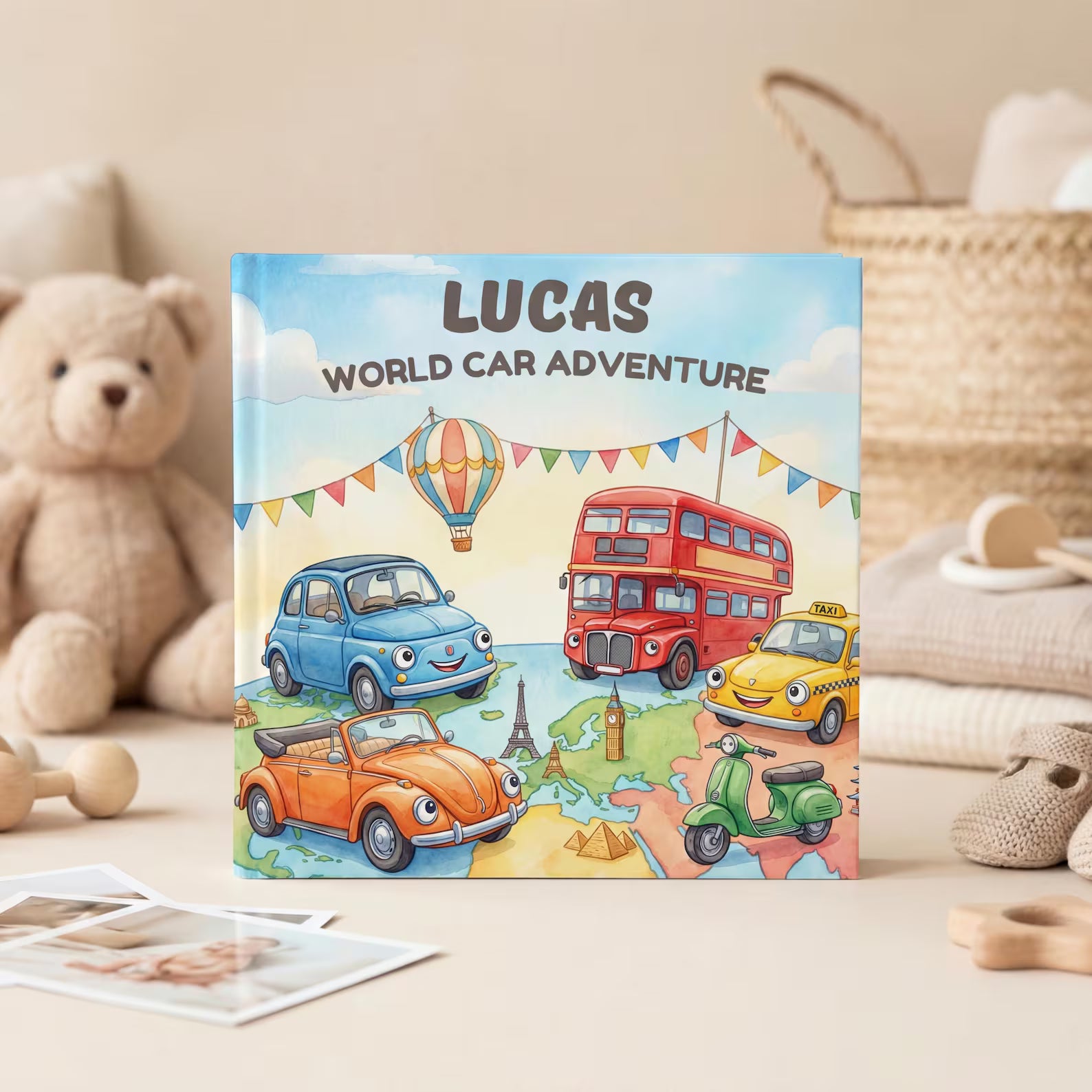 Personalized Car Adventure Book for Kids — Travel Story