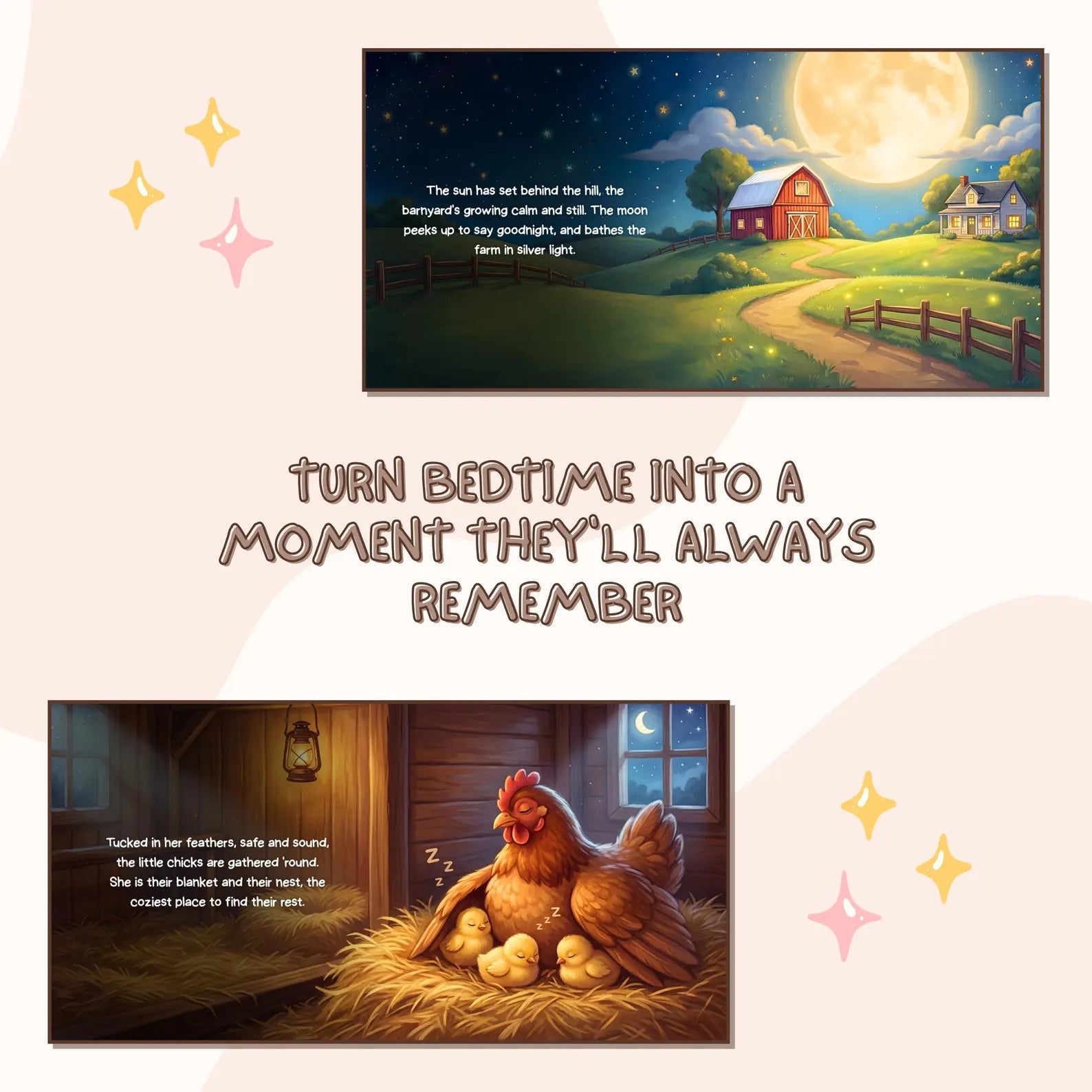 Personalized Farm Animals Book — Barnyard Lullaby Story