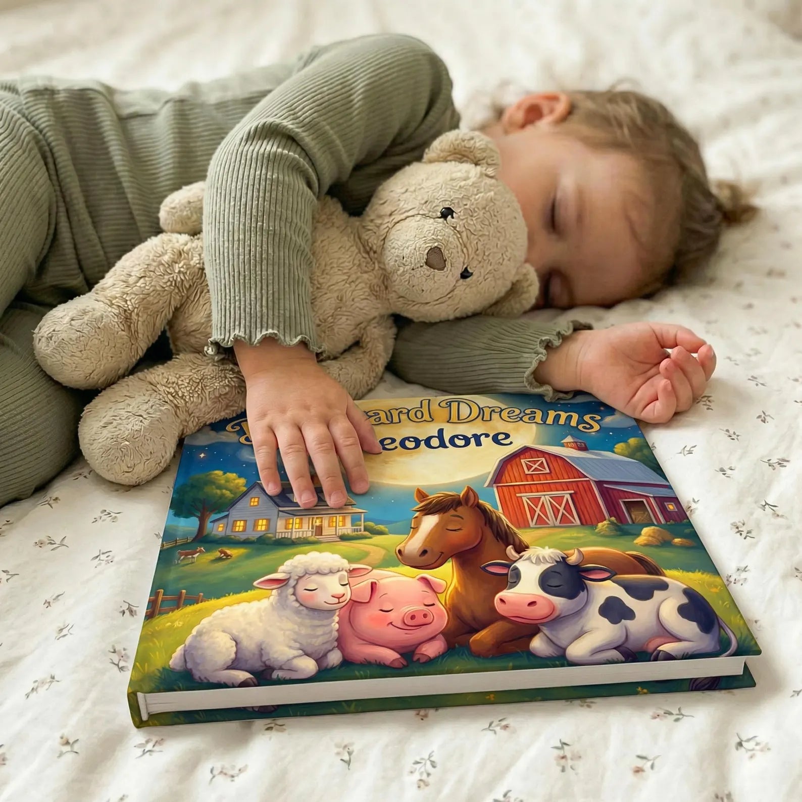Personalized Farm Animals Book — Barnyard Lullaby Story
