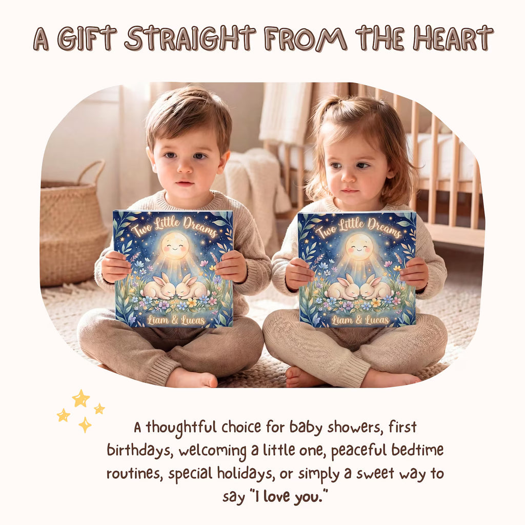 Two Little Bunnies — Personalized Twin Book