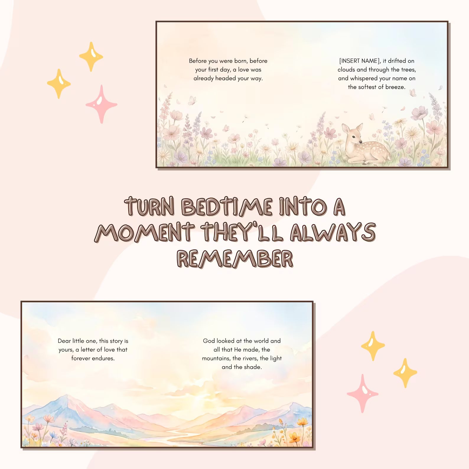 Personalized Christian Bible Storybook — Bedtime Baby Gift