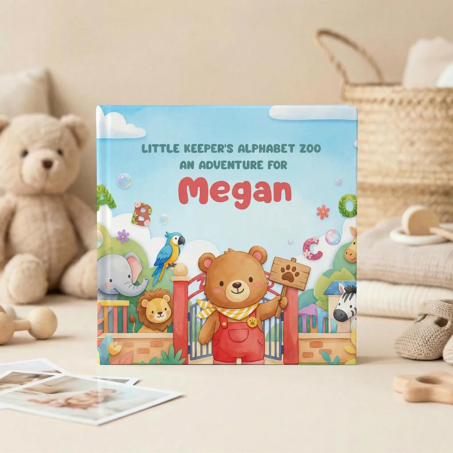 Personalized Alphabet Zoo Book — ABC Animal Adventure