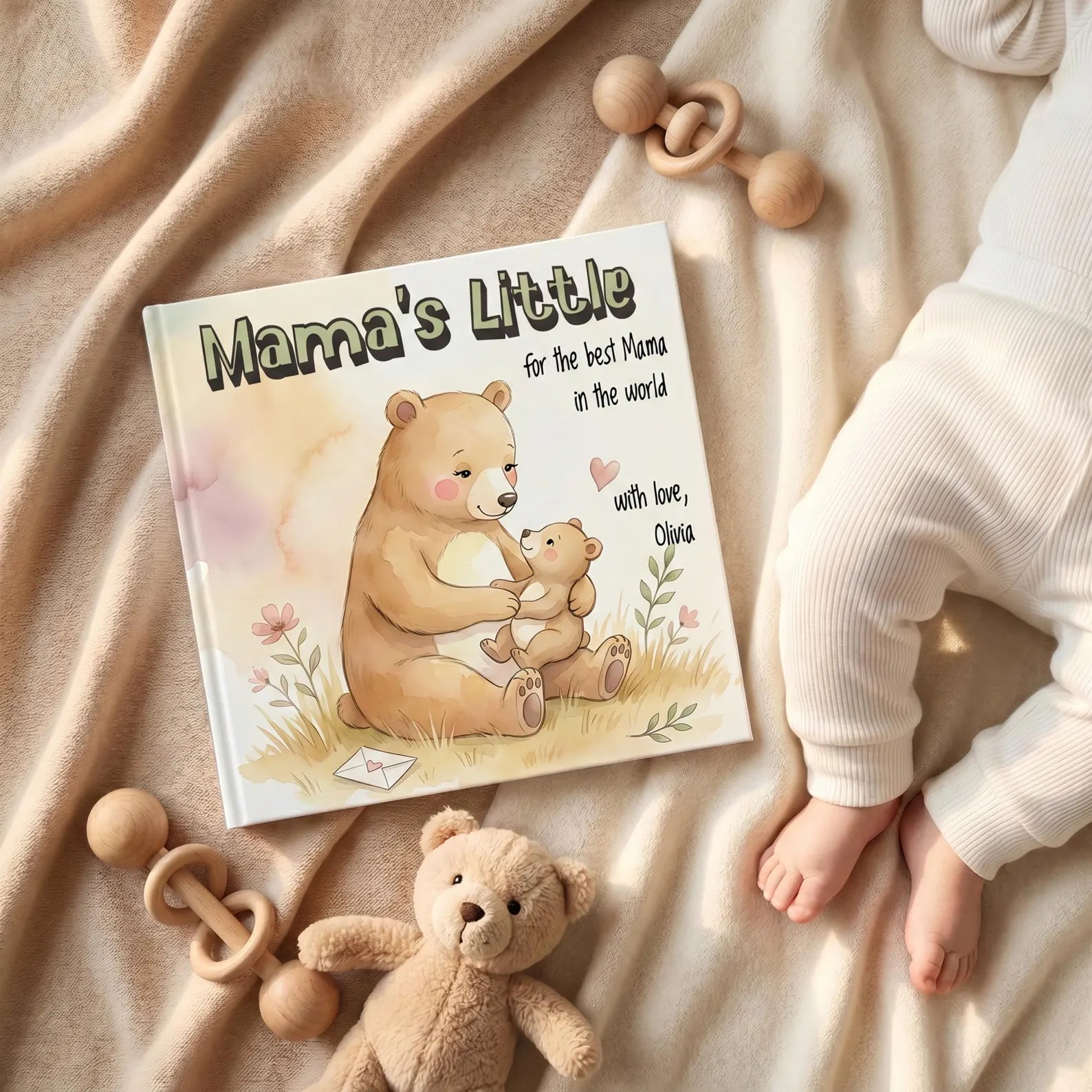 Personalized Mama's Little Love Notes Book — Mom Gift