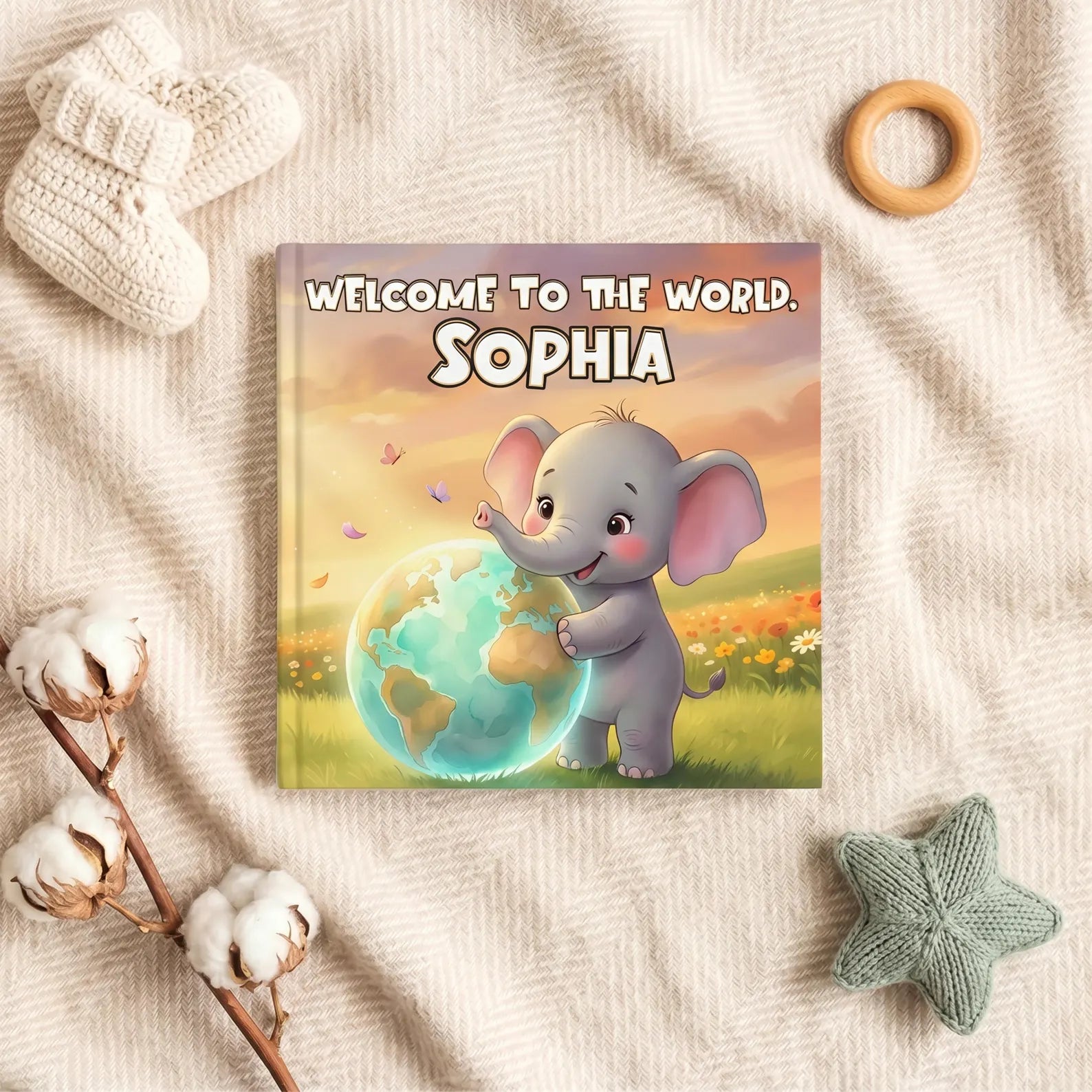 Personalized Welcome to the World Book — Baby Shower Gift