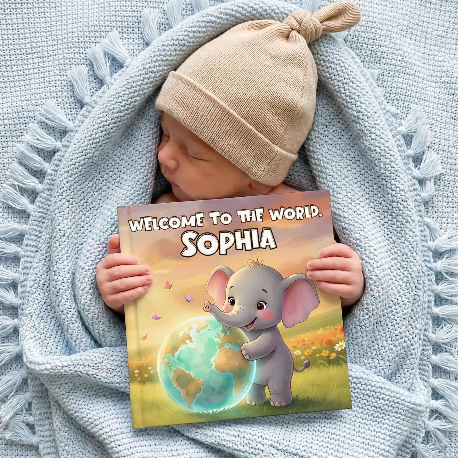 Personalized Welcome to the World Book — Baby Shower Gift