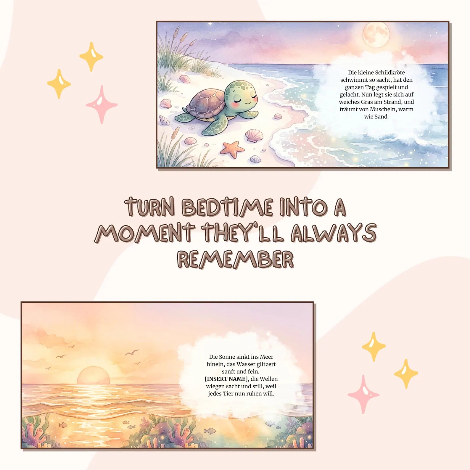 Personalized Ocean Bedtime Book — Sea Animals Story