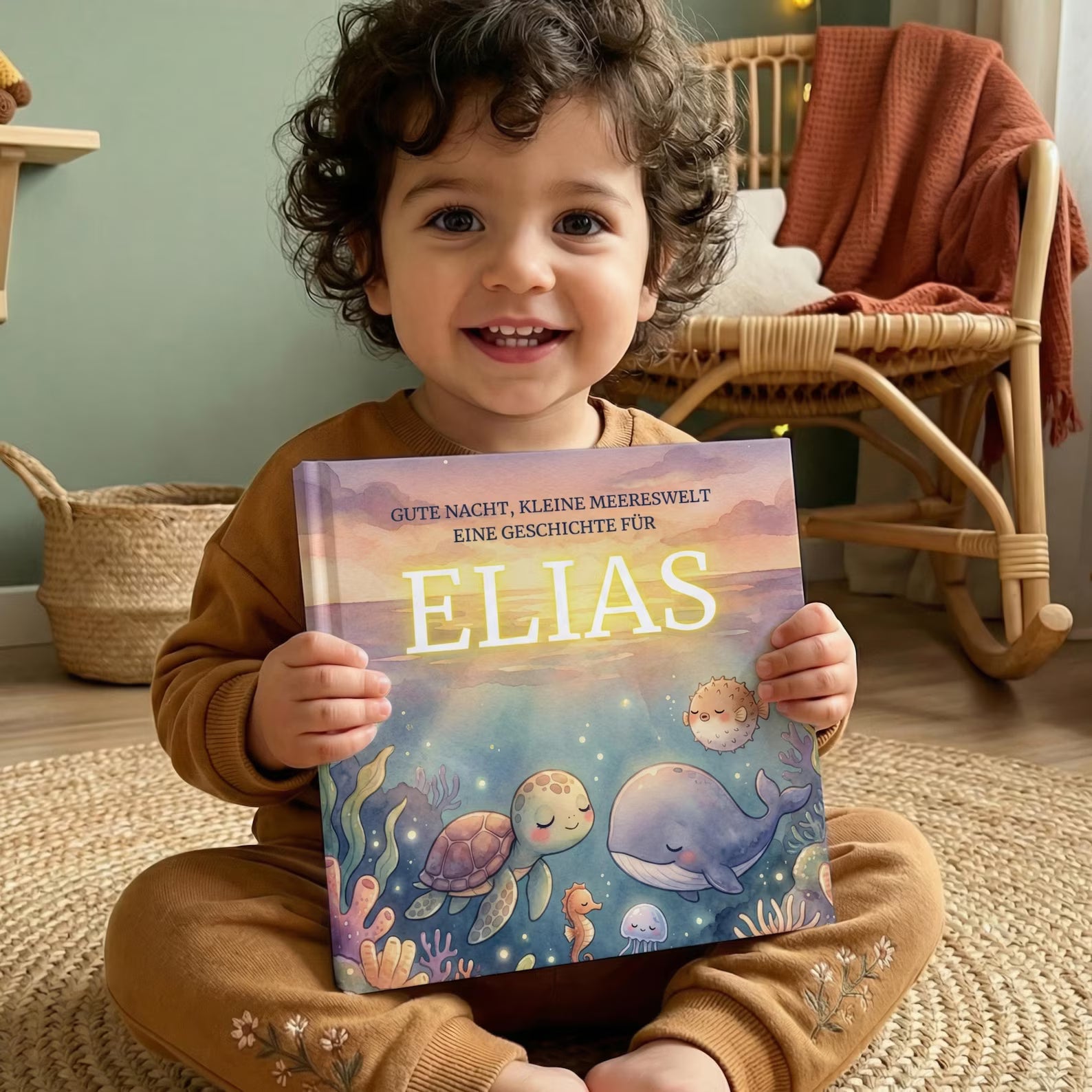 Personalized Ocean Bedtime Book — Sea Animals Story