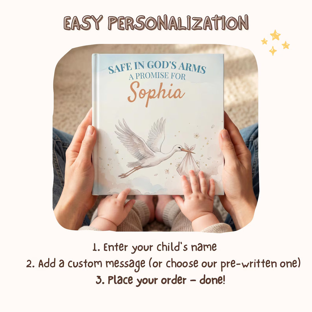 Safe in God's Arms — Personalized Christian Book
