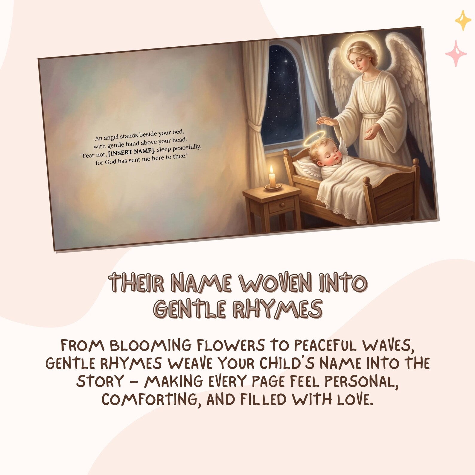 Personalized Christening Book — Blessed Little One Keepsake