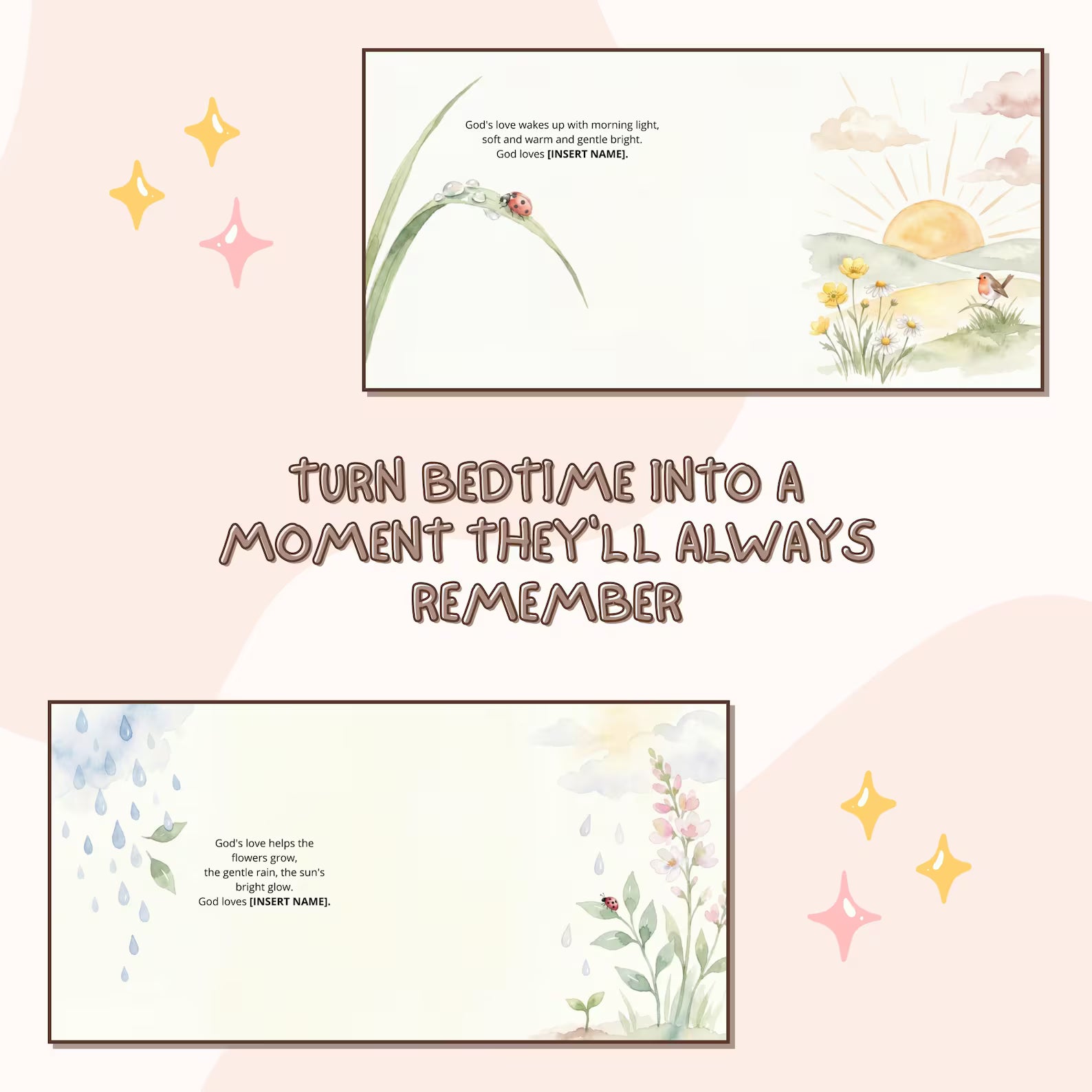 Personalized God Loves You So Much Book — Religious Gift