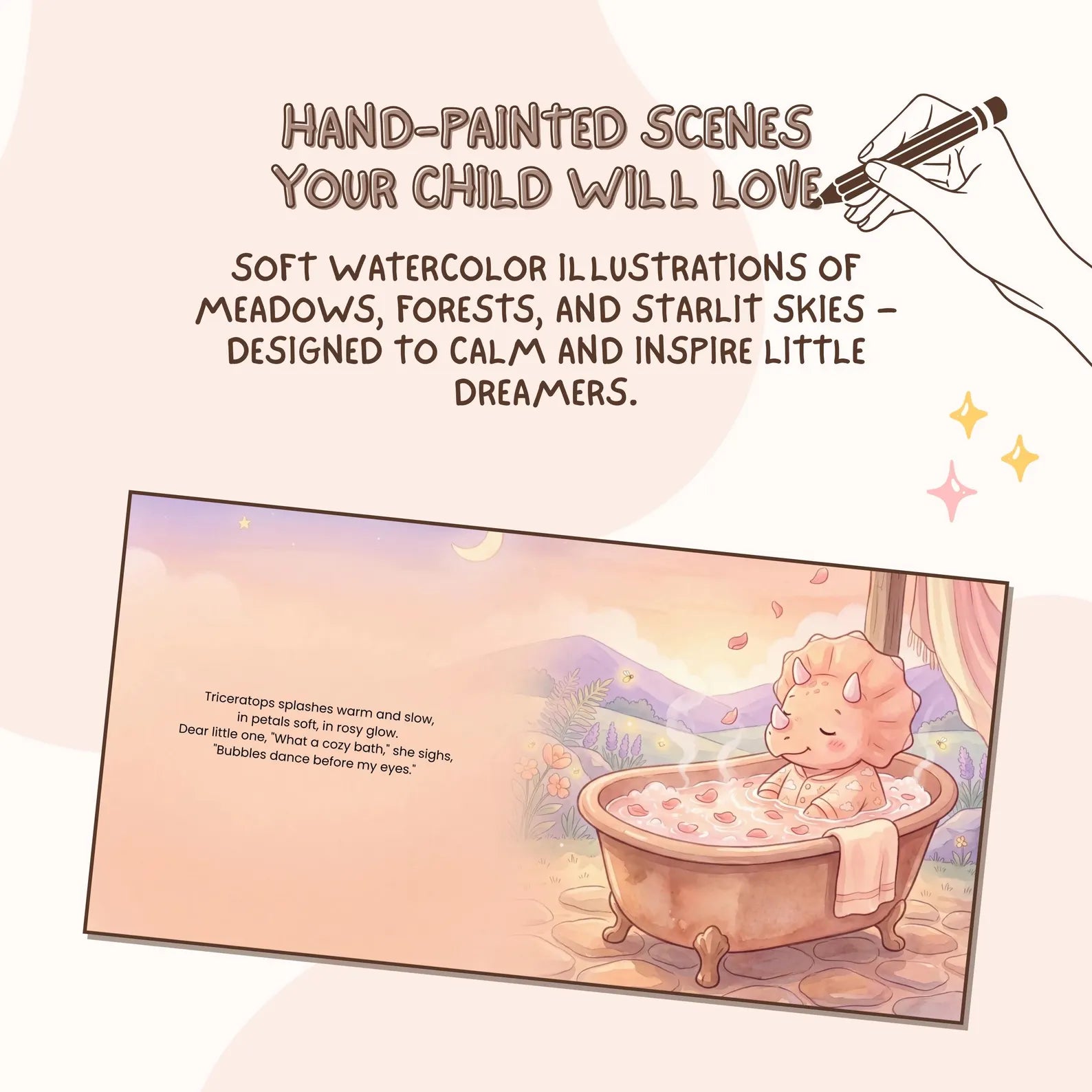 Personalized Dinosaur Bedtime Book — Dino Lullaby Story