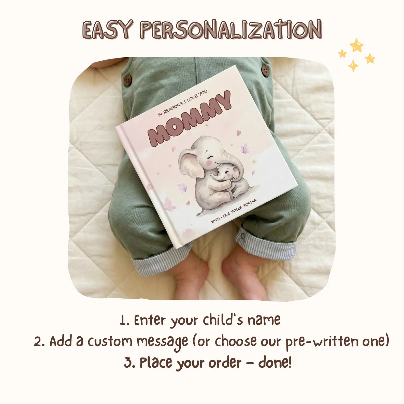 Personalized Mother's Day Book — 14 Reasons I Love Mommy
