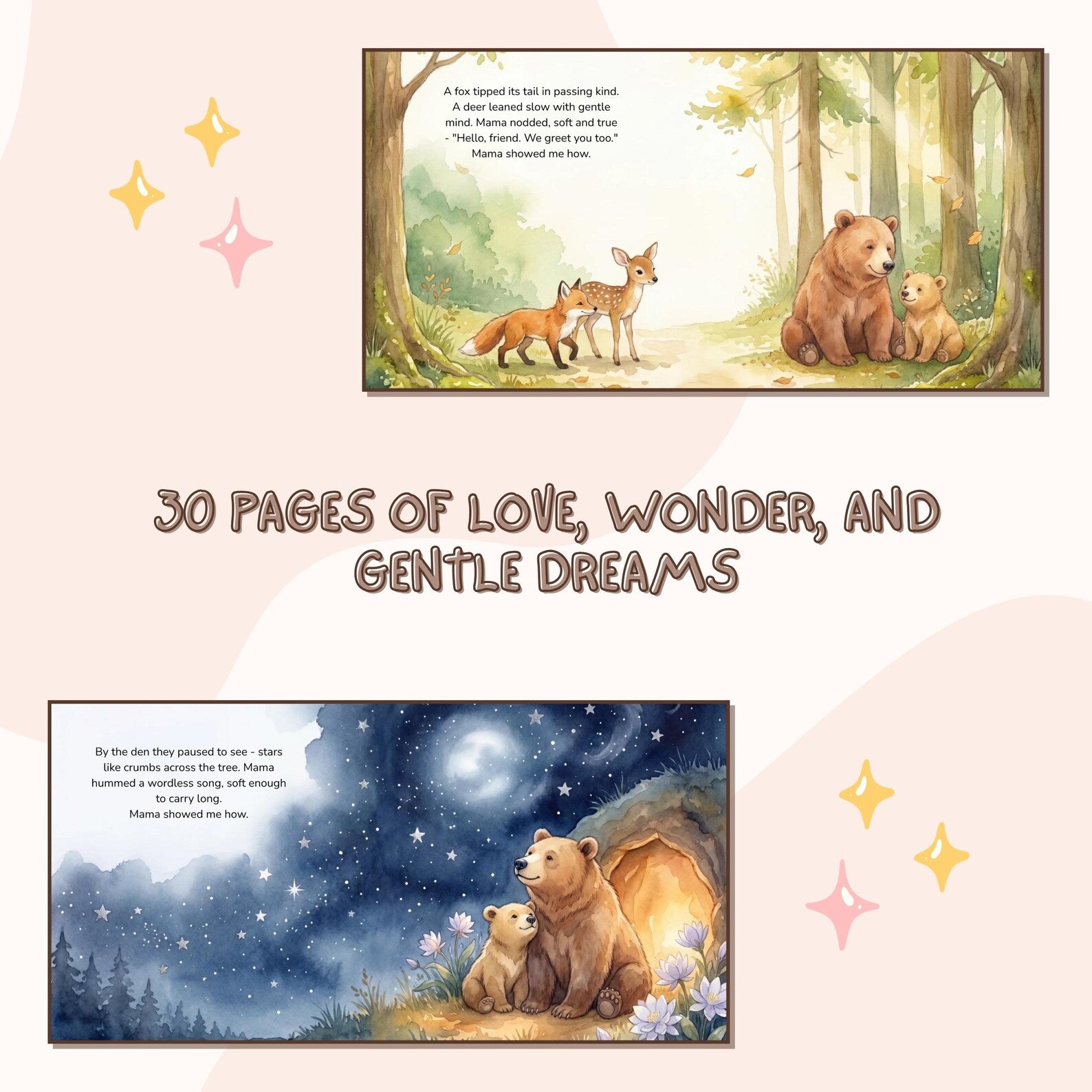 Personalized Mama Bear & Me Book — Mom Keepsake Story