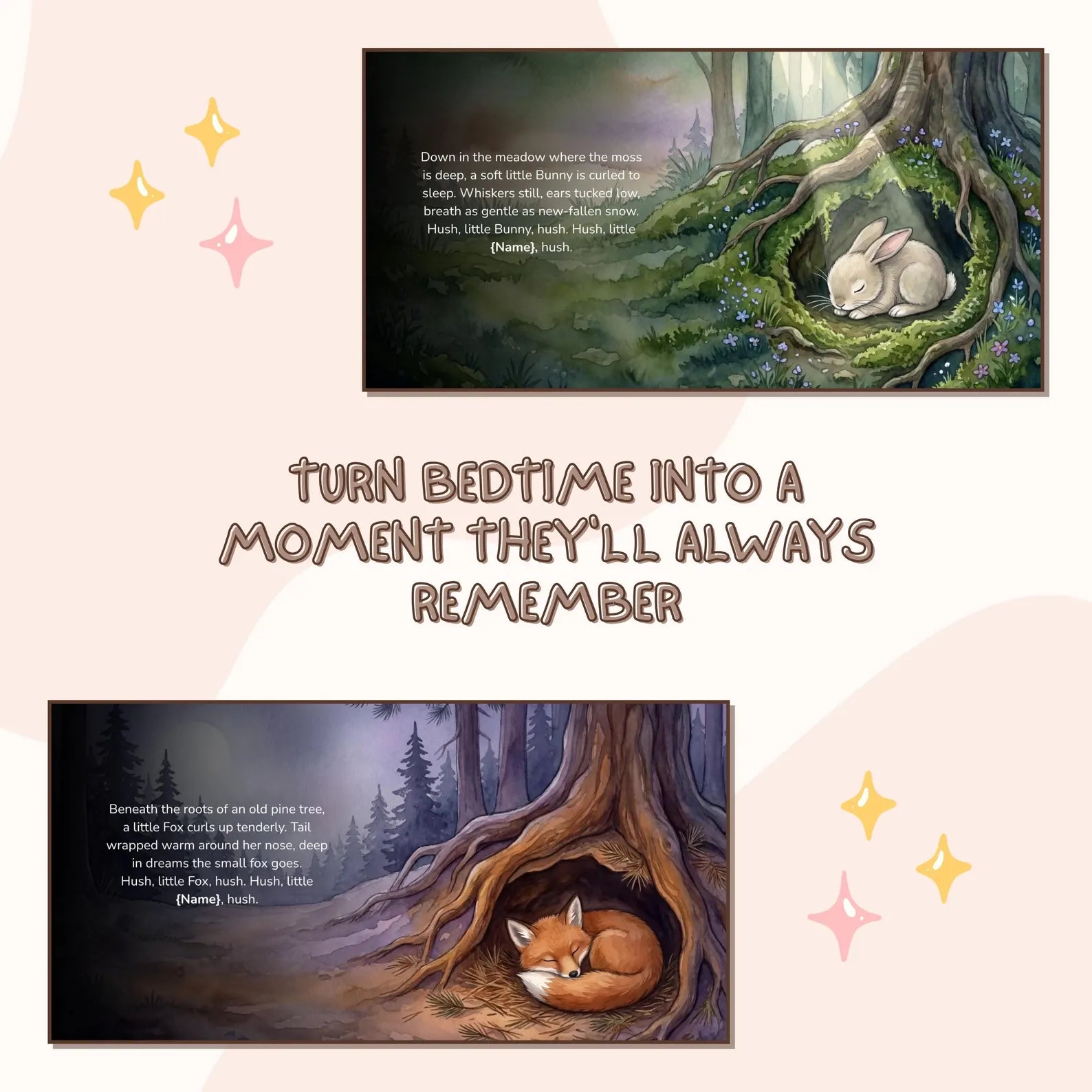 Personalized Hush the Forest Sleeps Book — Bedtime Story