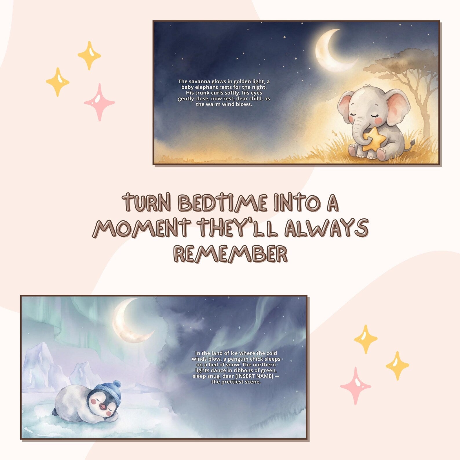 Personalized Goodnight World Book — Bunny Bedtime Story