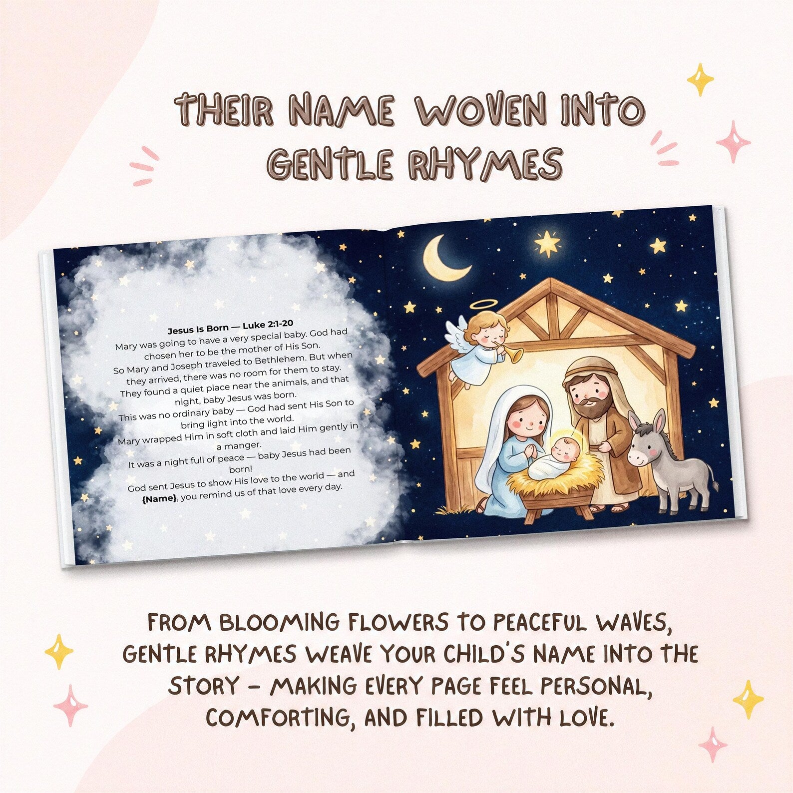 Personalized First Bible Stories Book — Christian Storybook