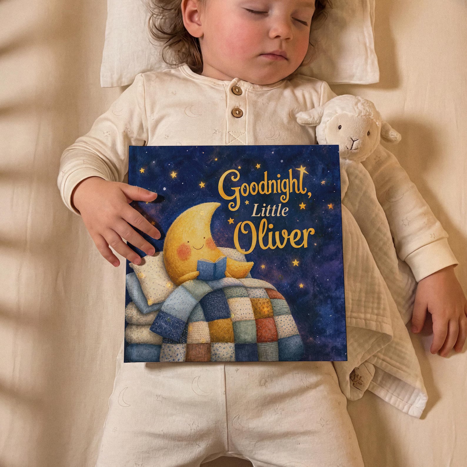Personalized Sweet Dreams Book — Bedtime Newborn Keepsake