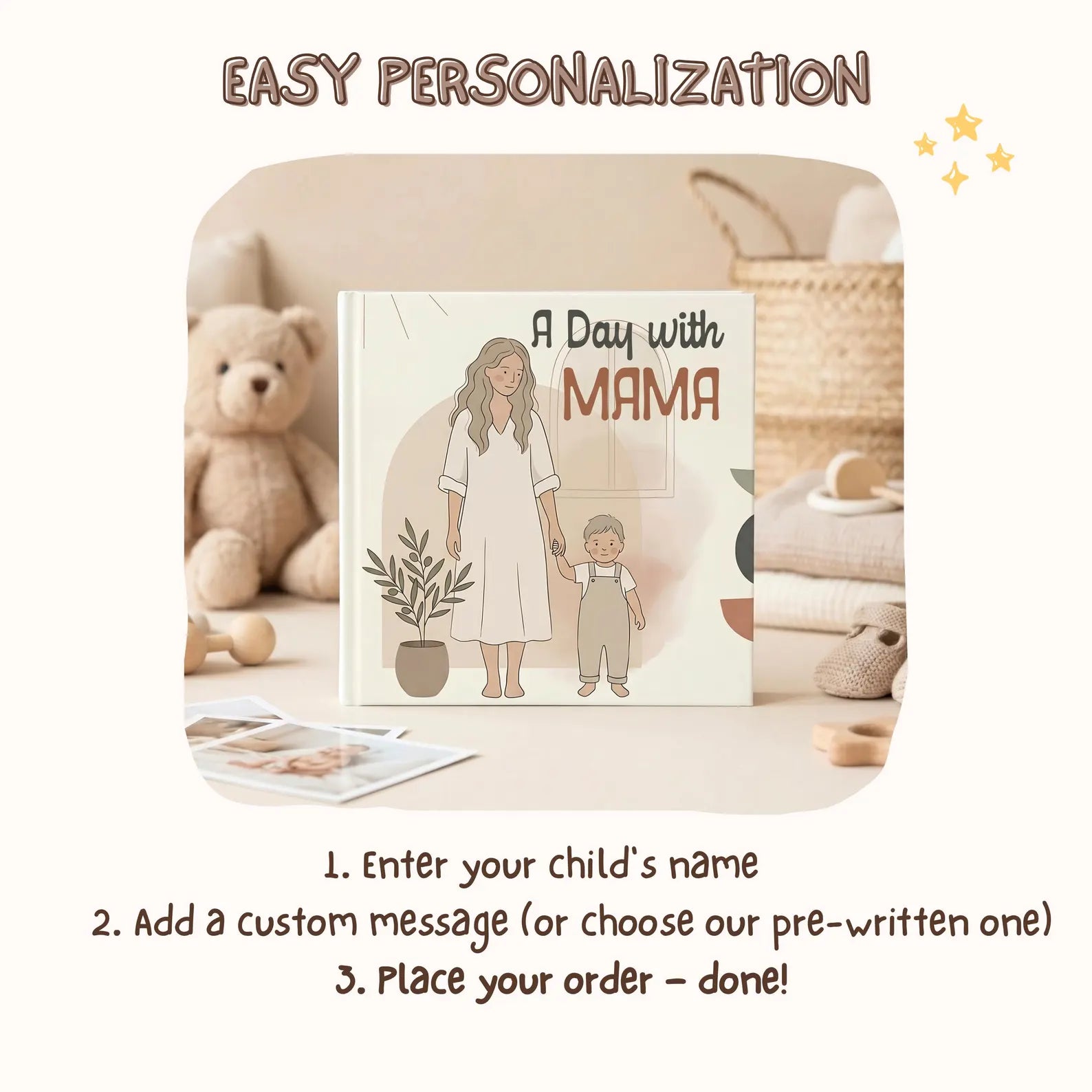 Personalized A Day with Mama Book — Mommy & Me Story