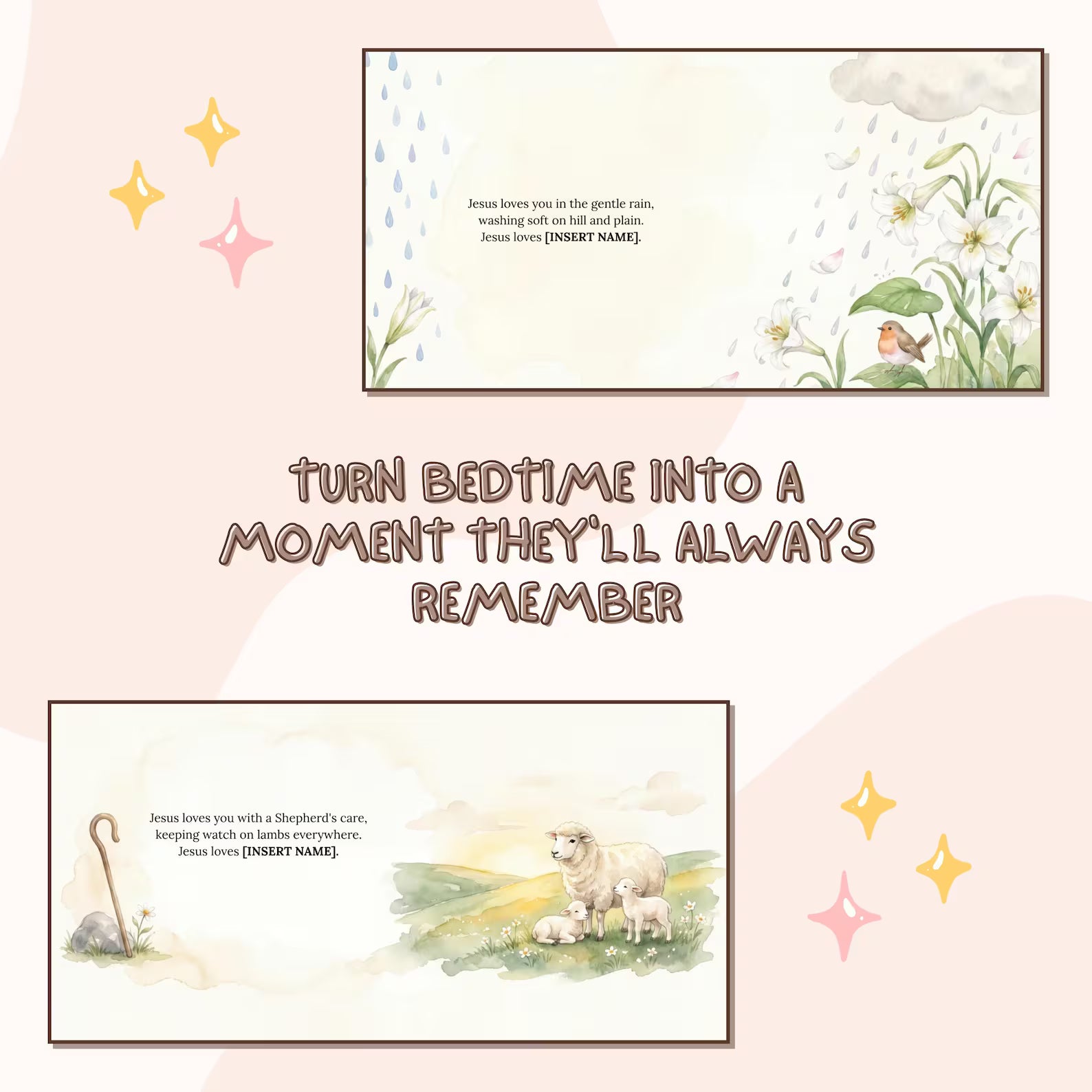 Personalized Jesus Loves You Book — First Communion Gift