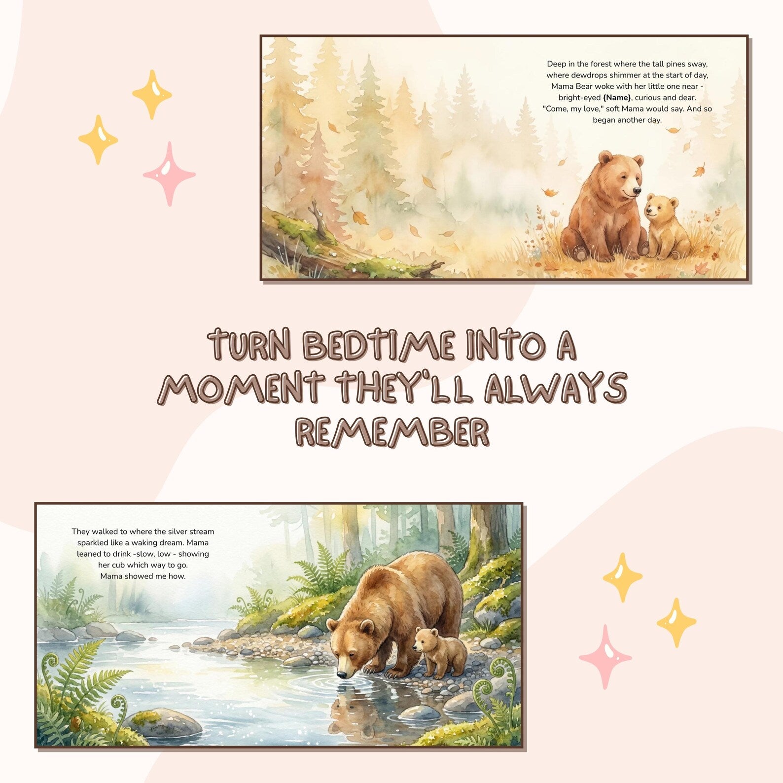 Personalized Mama Bear & Me Book — Mom Keepsake Story