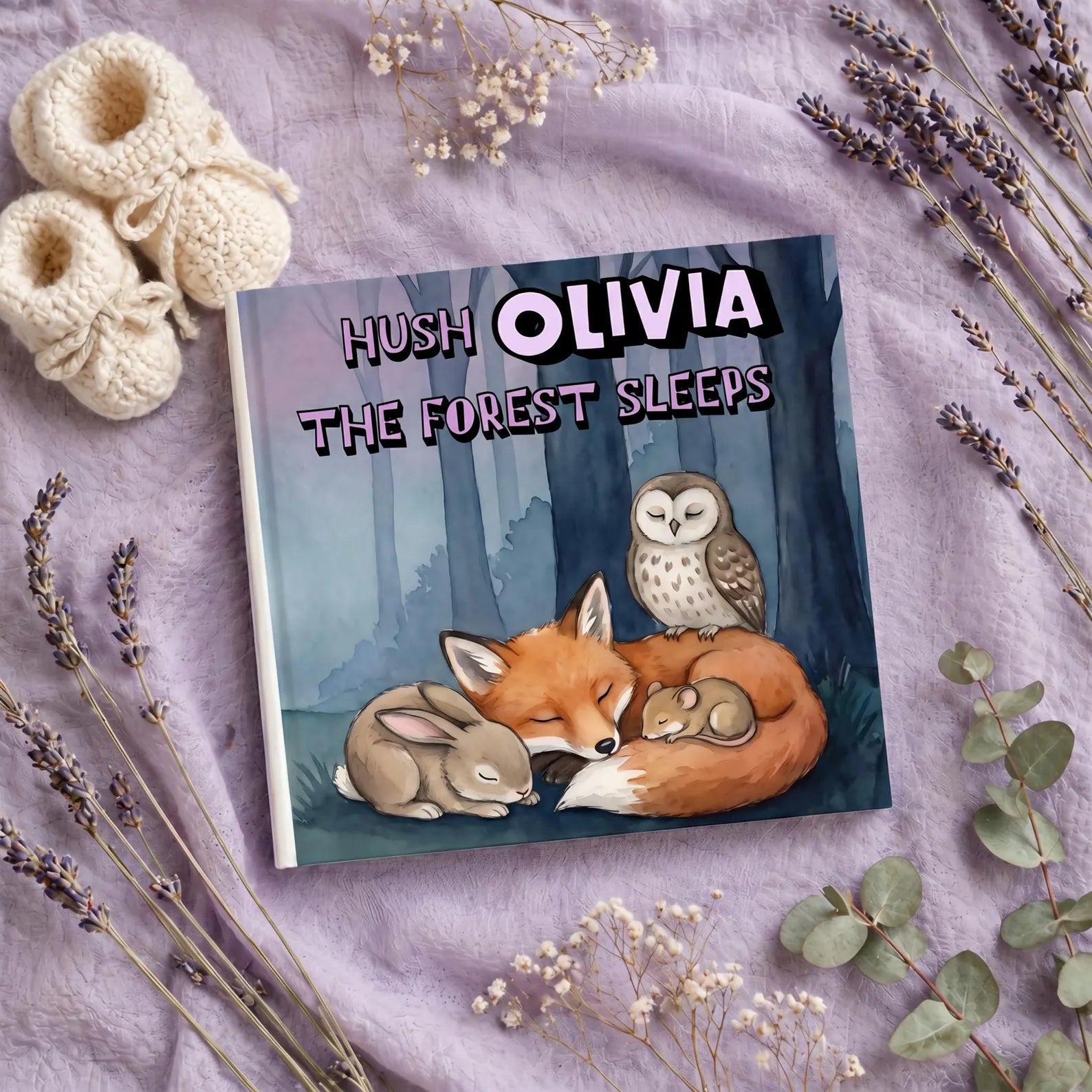 Personalized Hush the Forest Sleeps Book — Bedtime Story