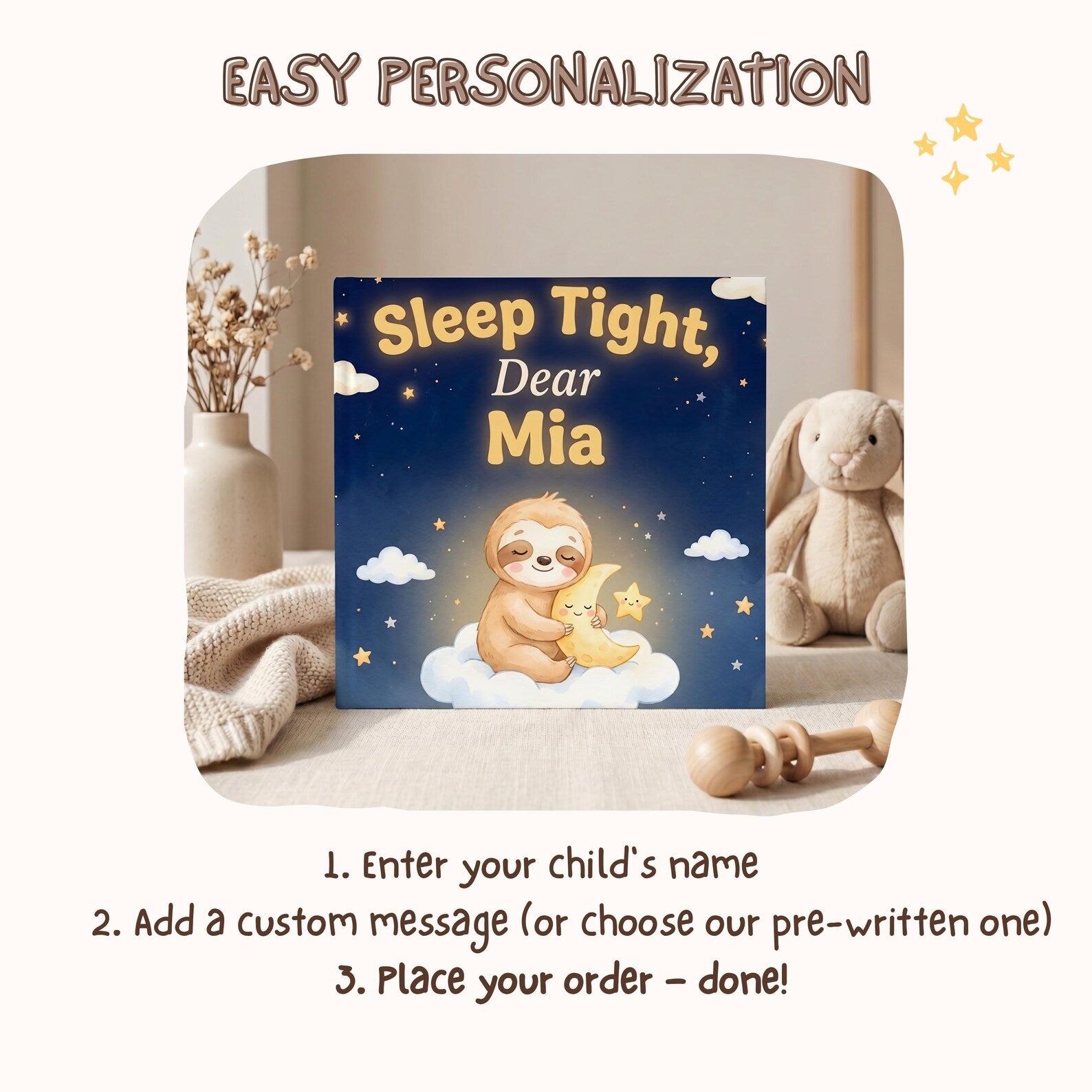 Sleep Tight — Personalized Bedtime Book