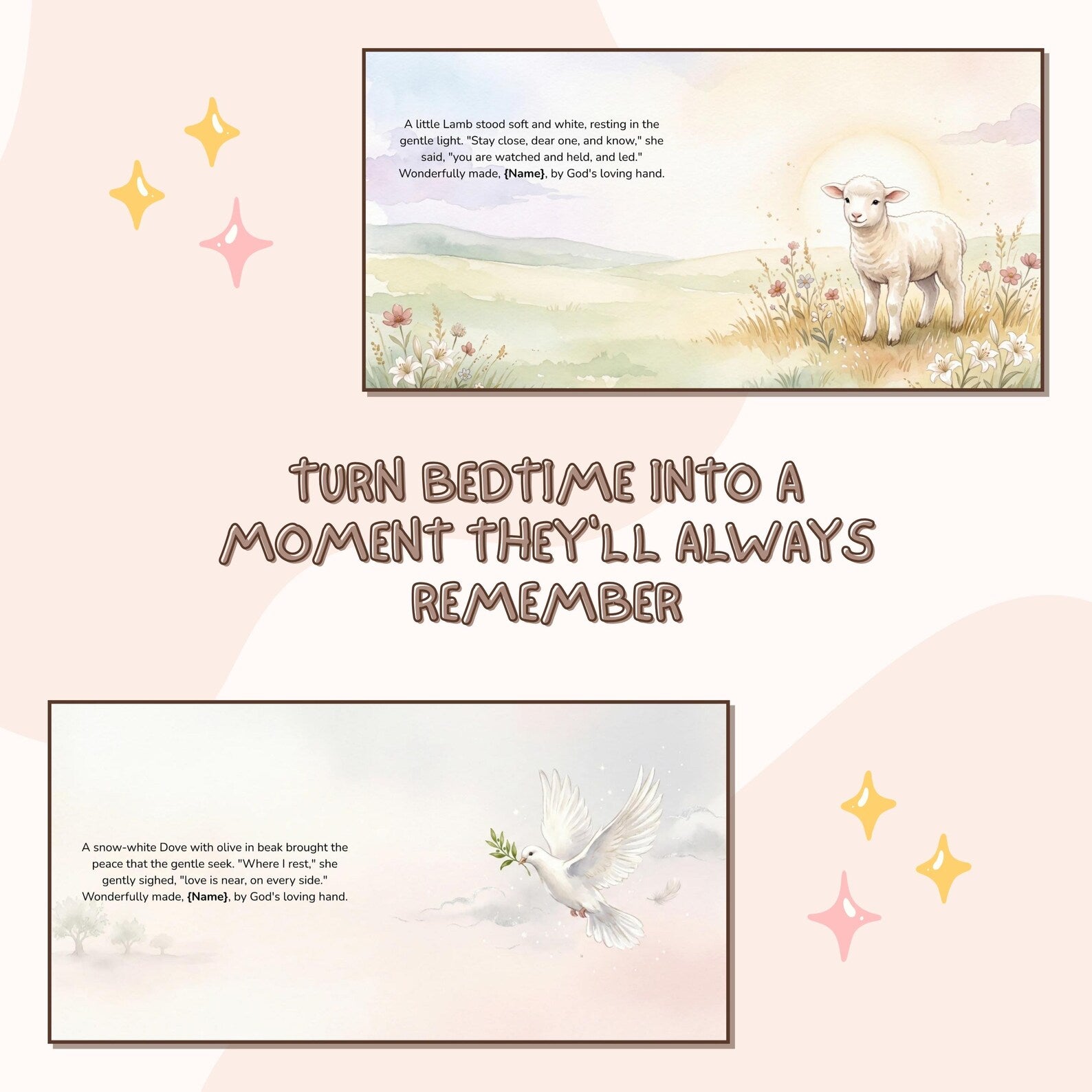 Personalized Wonderfully Made Book — Baby Dedication Gift