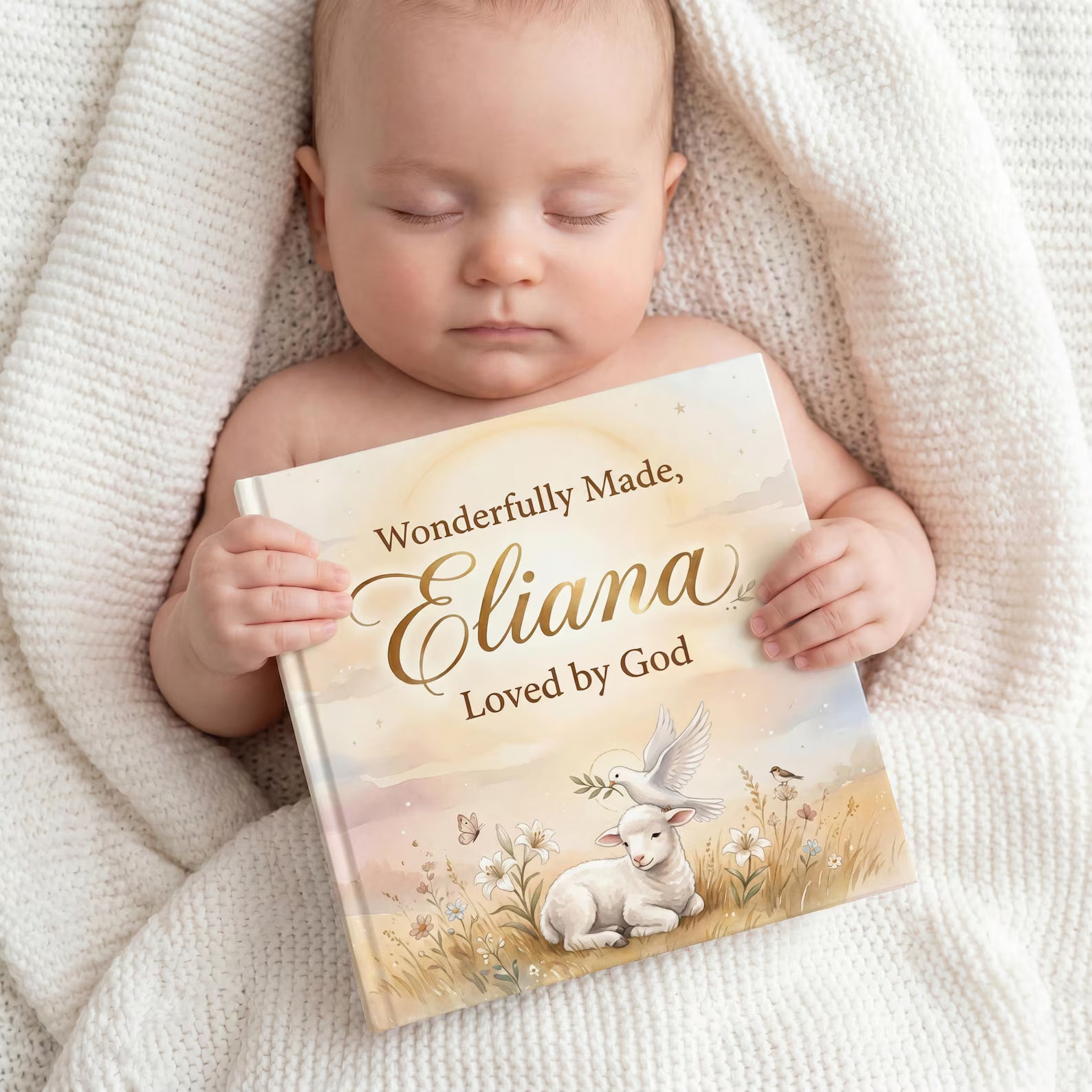 Personalized Wonderfully Made Book — Baby Dedication Gift